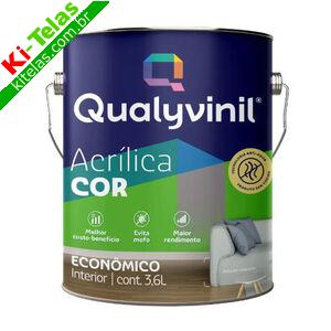 TINTA ACR&Iacute;LICA ECON&Ocirc;MICA FOSCA 3,6L - QUALYVINIL
