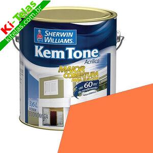 TINTA ACRILICA - KEM TONE - CENOURA - GAL&Atilde;O 3,6 LITROS - SHERWIN WILLIAMS