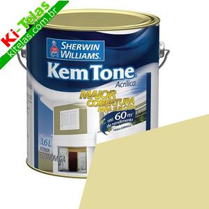 TINTA ACRILICA - KEM TONE - PALHA - GAL&Atilde;O 3,6 LITROS - SHERWIN WILLIAMS