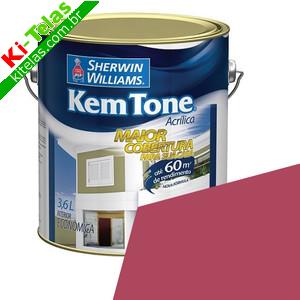 TINTA ACRILICA - KEM TONE - ROSA A&Ccedil;A&Iacute; - GAL&Atilde;O 3,6 LITROS - SHERWIN WILLIAMS