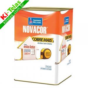 TINTA ACR&Iacute;LICA NOVACOR - COBRE MAIS - BRANCO - LATA 18 LITROS - SHERWIN WILLIAMS