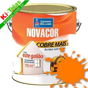 TINTA ACR&Iacute;LICA NOVACOR - COBRE MAIS - TANGERINA - GAL&Atilde;O 3,6 LITROS - SHERWIN WILLIAMS