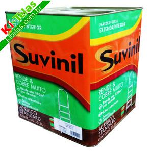 TINTA ACR&Iacute;LICA RENDE E COBRE MUITO - FOSCO - CONCENTRADA - LATA 12,5 L - BRANCO - SUVINIL