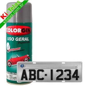 TINTA ACR&Iacute;LICA SPRAY - USO GERAL - CINZA PLACA - 400ML - COLORGIN