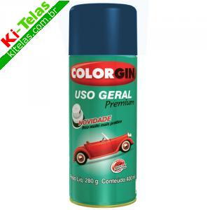 TINTA ACR&Iacute;LICA SPRAY - USO GERAL - MET&Aacute;LICO - AZUL ANGRA - COLORGIN