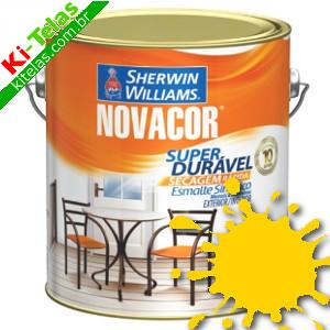 TINTA ESMALTE SINT&Eacute;TICO - NOVACOR - AMARELO - 225ML - SHERWIN WILLIAMS