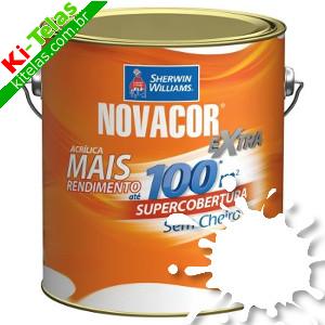 TINTA NOVACOR EXTRA SEMI-BRILHO - BRANCO - GAL&Atilde;O 3,6 LITROS - SHERWIN WILLIAMS