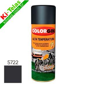 TINTA SPRAY ALTA TEMPERATURA - PRETO FOSCO - 350ML - COLORGIN
