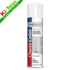 TINTA SPRAY BRANCO BRILHO - 400ML - CHEMICOLOR