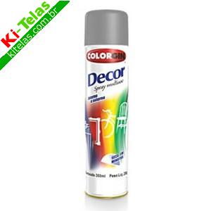 TINTA SPRAY - DECOR - CINZA - 360ML / 250G - COLORGIN
