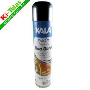 TINTA SPRAY PRETO BRILHO - KALA