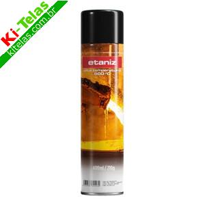 TINTA SPRAY - PRETO FOSCO - ALTA TEMPERATURA - 400ML - ETANIZ