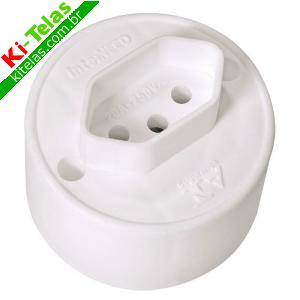 TOMADA EXTERNA REDONDA - 2P+T - 10A - BRANCA - INTERNEED