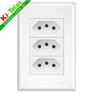 TOMADA TRIPLA - 3 X 2P+T - 10A/250V - TRAMONTINA