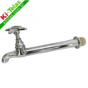 TORNEIRA DE PAREDE - METAL CROMADO - 1/2" - ZENITH