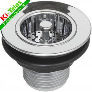 VALVULA PARA PIA AMERICANA CROMADA 3.1/2" - PADR&Atilde;O