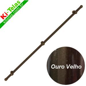 VAR&Atilde;O P/ CORTINA - 2,5M - OURO VELHO - PADR&Atilde;O