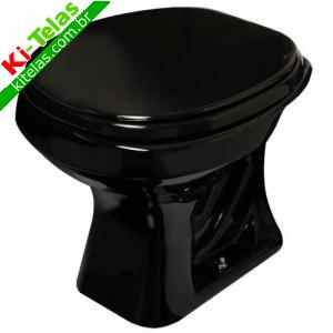 VASO SANIT&Aacute;RIO ASPEN - &Eacute;BANO - PRETO - DECA